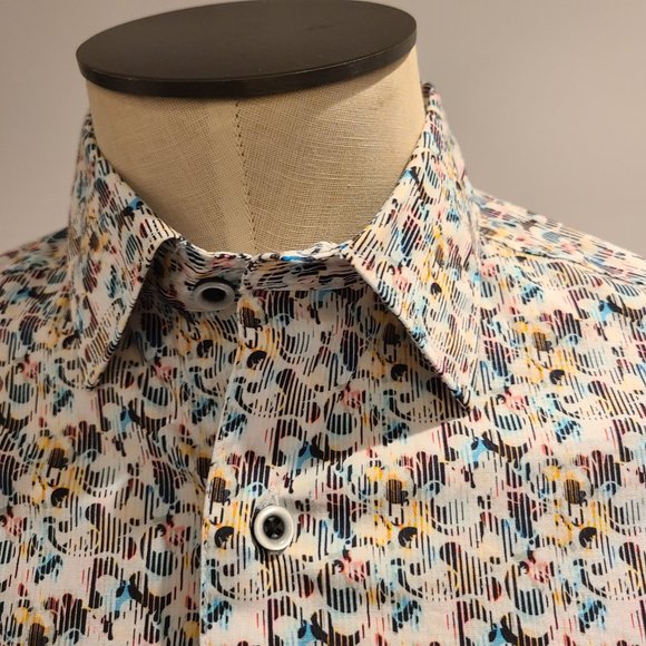 Robert Graham Givens Men's Small Button Down Shirt - Picture 3 of 12